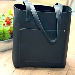 COPY - Portland Leather Goods Classic Full Size Crossbody FSCB Smooth Black BNNU